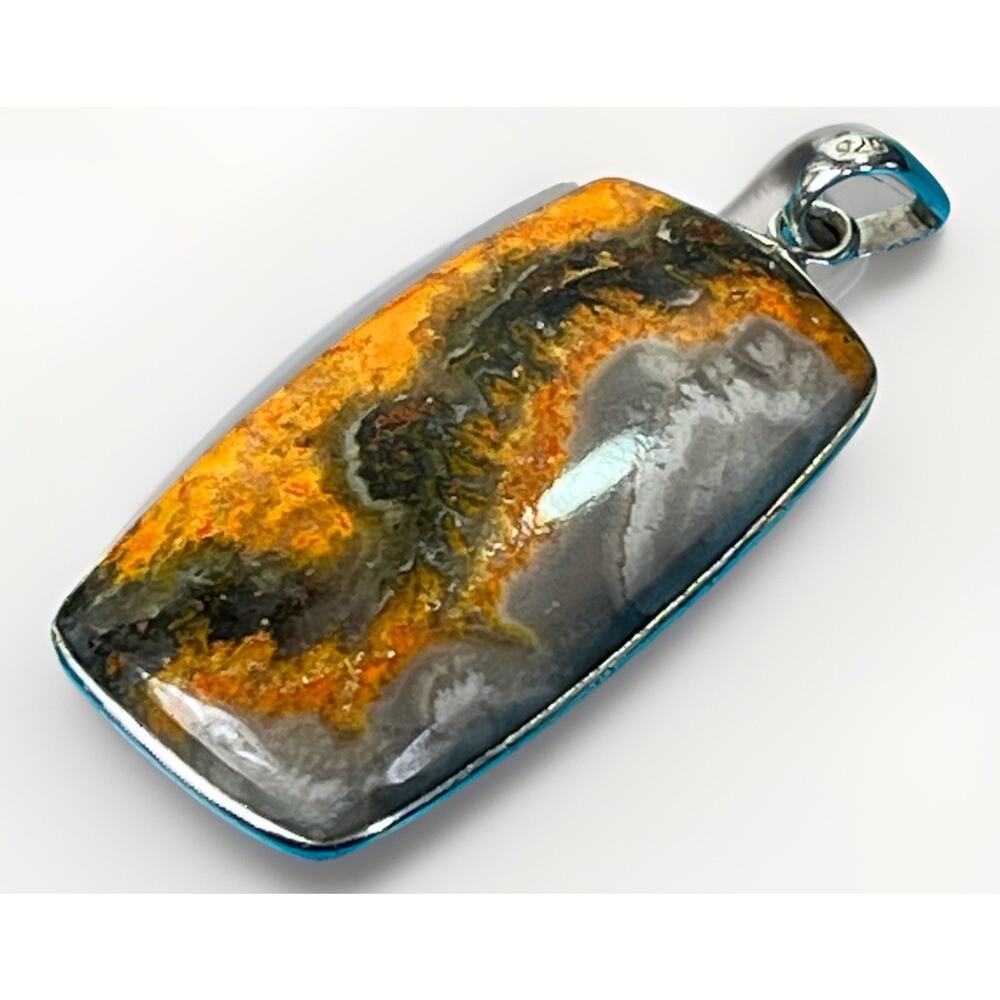 Sterling Silver Bumblebee Jasper Southwestern Pen… - image 8